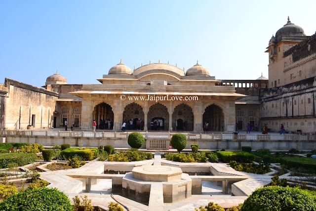 A garden in Amber Fort - JaipurLove
